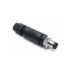 Connecteur mâle M8, 4 pol.,   IP67, 4A, non-blindé